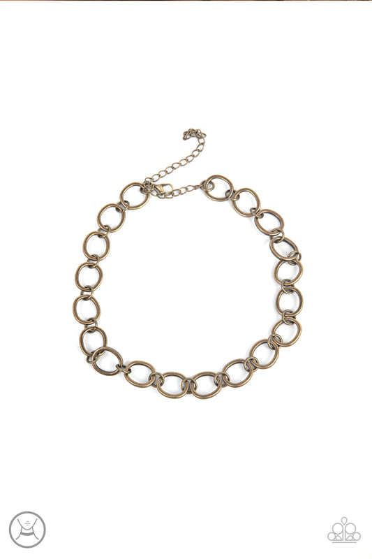 90s Nostalgia - Brass - Necklace