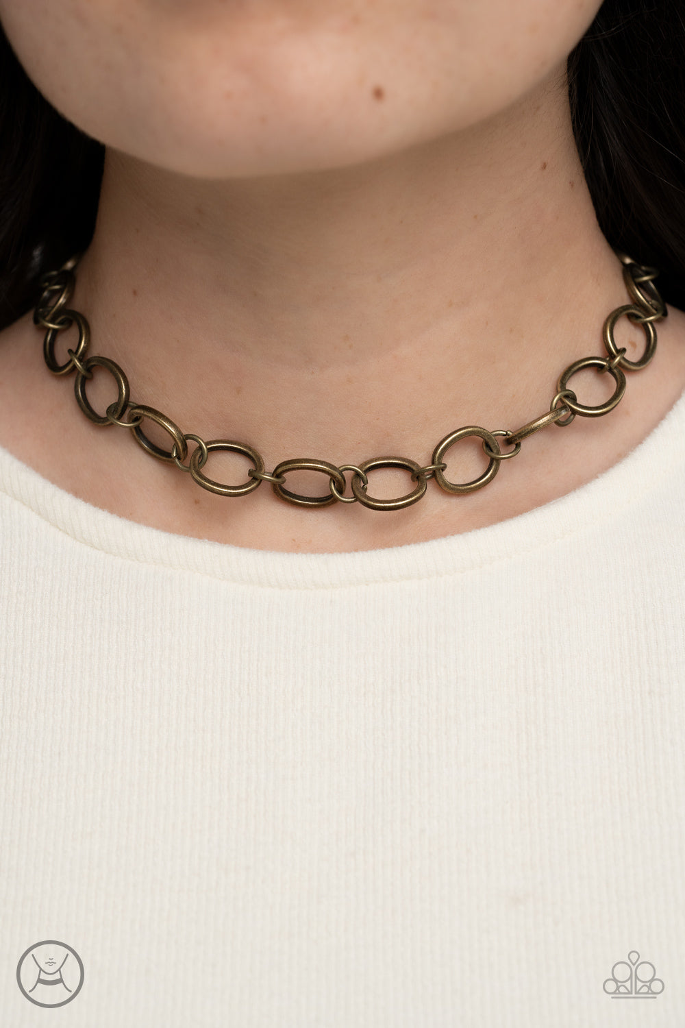 90s Nostalgia - Brass - Necklace