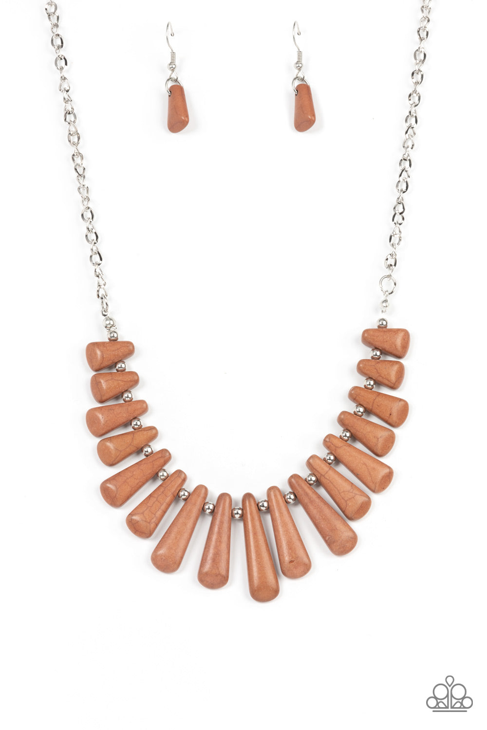 Mojave Empress - Brown Necklace