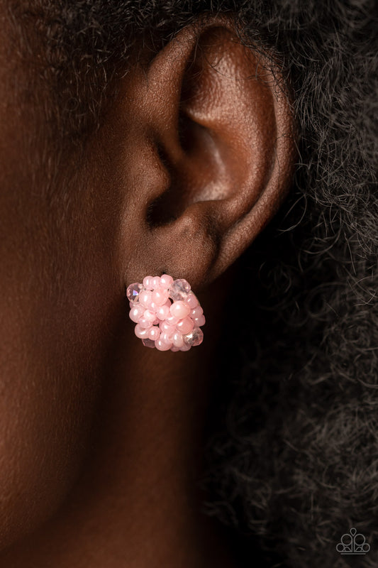 Bunches of Bubbly - Pink Earrings