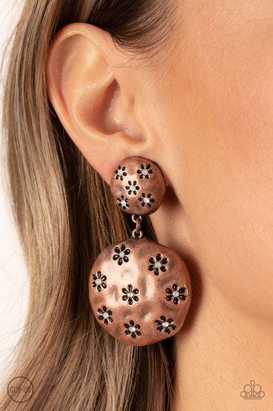 Industrial Fairytale - Copper Clip-on Earring